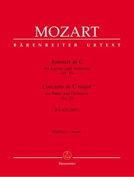Concerto for Piano and Orchestra Nr. 13 C major K. 415 (387b) by Mozart Wolfgang Amadeus for Piano-Solo