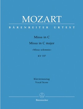 Missa In C Major Kv337 by Mozart Wolfgang Amadeus - Focke Martin - for SATB Vocal Score
