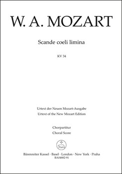 Scande coeli limina K. 34 by Mozart Wolfgang Amadeus for SSolo/Mixe