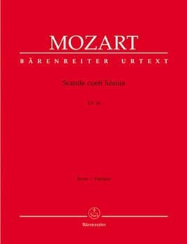 Scande coeli limina K. 34 by Mozart Wolfgang Amadeus for SSolo/Mixe