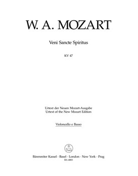 Veni Sancte Spiritus K. 47 by Mozart Wolfgang Amadeus for