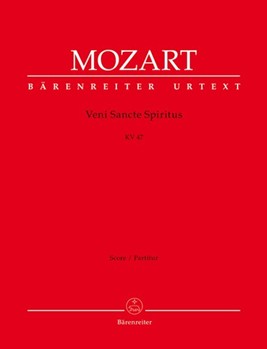 Veni Sancte Spiritus K. 47 by Mozart Wolfgang Amadeus for SSolo/ASol