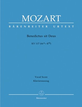 Benedictus Sit Deus by Mozart Wolfgang Amadeus - Kohs Andreas - for SATB