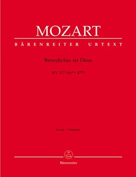 Benedictus sit Deus K. 117 (66a=47b) by Mozart Wolfgang Amadeus for SSolo/Mixe