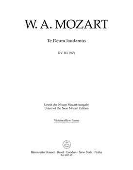 Te Deum laudamus K. 141 (66b) by Mozart Wolfgang Amadeus for