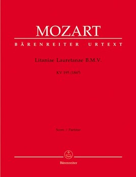 Litaniae Lauretanae B. M. V. K. 195 (186d) by Mozart Wolfgang Amadeus for SSolo/ASol