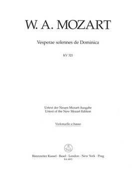 Vesperae solennes de Dominica K. 321 by Mozart Wolfgang Amadeus for
