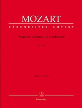 Vesperae solennes de Confessore K. 339 by Mozart Wolfgang Amadeus for SSolo/ASol