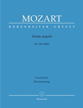 Venite Populi by Mozart Wolfgang Amadeus - Kohs Andreas - for SATB