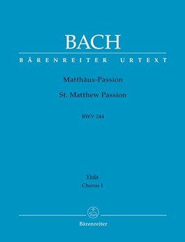 St. Matthew Passion BWV 244 by Bach Johann Sebastian for