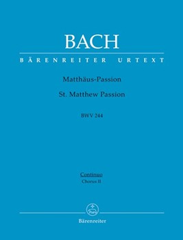 St Matthew Passion - Orch 2 Cello by Bach Johann Sebastian for Vcl (Orch 2 Cello)