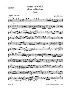 Mass B minor BWV 232 by Bach Johann Sebastian for