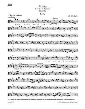 Mass B minor BWV 232 by Bach Johann Sebastian for