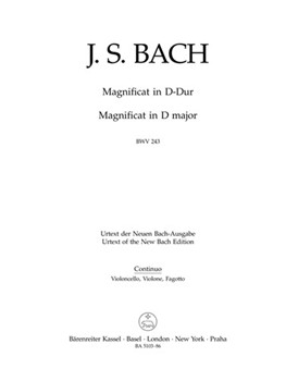Magnificat In D - Cello by Bach Johann Sebastian for Cello Part