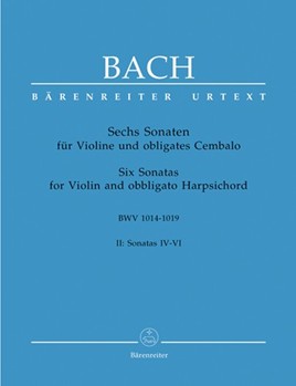 6 Sonatas Bwv 101710181019 by Bach Johann Sebastian for Violin and Piano (Vol 2)
