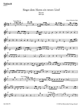Singet dem Herrn ein neues Lied B major BWV 225 -Motet for two Mixed choirs- by Bach Johann Sebastian for