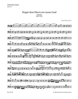 Singet dem Herrn ein neues Lied B major BWV 225 -Motet for two Mixed choirs- by Bach Johann Sebastian for