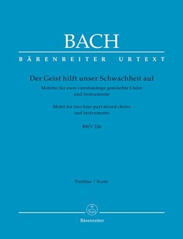 Der Geist Hilft Unser Schwachheit Auf - (Bwv 226) by Bach Johann Sebastian for Full Score