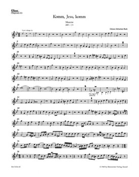 Komm Jesu komm BWV 229 -Motet for two four-part Mixed choirs- by Bach Johann Sebastian for