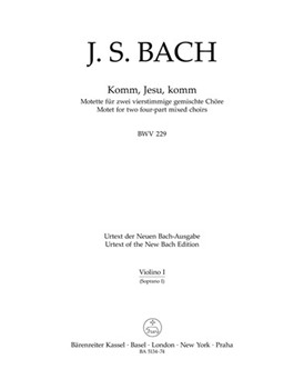 Komm Jesu komm BWV 229 -Motet for two four-part Mixed choirs- by Bach Johann Sebastian for