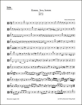 Komm Jesu komm BWV 229 -Motet for two four-part Mixed choirs- by Bach Johann Sebastian for