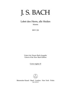 Lobet den Herrn alle Heiden BWV 230 -Motet for vier-Part Mixed Choir- by Bach Johann Sebastian for