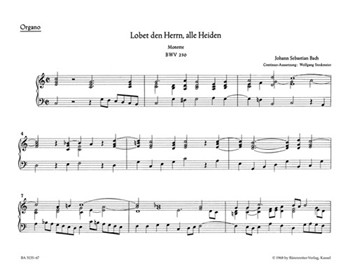 Lobet den Herrn alle Heiden BWV 230 -Motet for vier-Part Mixed Choir- by Bach Johann Sebastian for