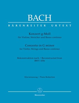 Concerto for Violin BWV 1056 by Bach Johann Sebastian - Schelhass - for Violin