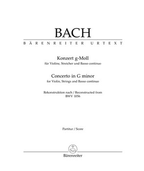 Concerto for Violin Strings and Basso Continuo G minor (Reconstructed from BWV 1056) by Bach Johann Sebastian for V-Solo2V