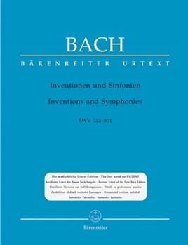 2 & 3-PART INVENTIONS & SINFONIAS by Bach Johann Sebastian for Piano