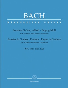 Sonatas In G Maje Minfugue In G Min by Bach Johann Sebastian - Wollny Peter - for Violin and Piano