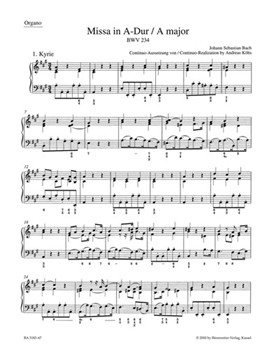 Mass A major BWV 234 "Lutheran Mass 2" by Bach Johann Sebastian for