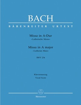 Mass In A Major Bwv234 by Bach Johann Sebastian - Kohs Andreas - for SATB Vocal Score