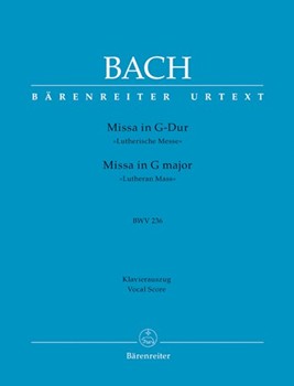 Mass In G Major Bwv236 by Bach Johann Sebastian - Kohs Andreas - for SATB Vocal Score