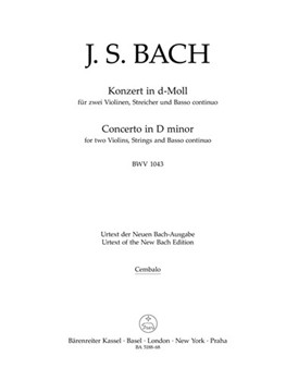 Concerto for 2 Violins BWV 1043 - BC Harpsichord part by Bach Johann Sebastian for Bass ClefHarps