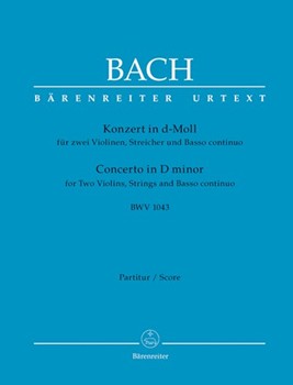 Concerto for 2 Violins BWV 1043 - full score by Bach Johann Sebastian for Full Score