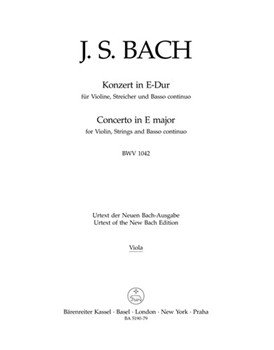 Concerto for Violin Strings and Basso Continuo E major BWV 1042 by Bach Johann Sebastian for