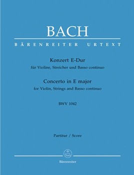 Concerto In E Major BWV 1042 by Bach Johann Sebastian for Full Score
