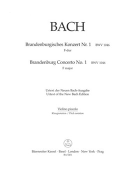 Brandenburg Concerto No. 1 and Original Version "Sinfonia" F major BWV 1046 BWV 1046a by Bach Johann Sebastian for