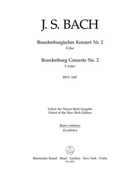 Brandenburg Concerto Nr. 2 F major BWV 1047 by Bach Johann Sebastian for