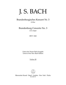 Brandenburg Concerto Nr. 3 G major BWV 1048 by Bach Johann Sebastian for