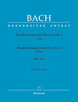Brandenburg Concerto Nr. 4 G major BWV 1049 by Bach Johann Sebastian for 2Recorder-