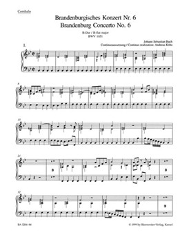 Brandenburg Concerto No. 6 B flat-major BWV 1051 by Bach Johann Sebastian for