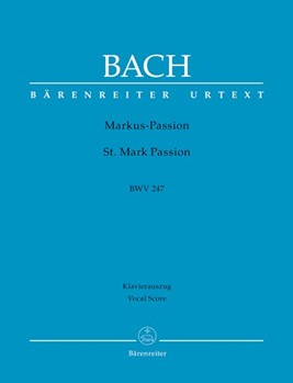 St Mark Passion Bwv 247 by Bach Johann Sebastian - Gomme Austin Harvey - for Piano red