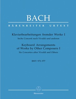 6 Concertos After Vivaldi & Others Bk 1 by Bach Johann Sebastian for Piano