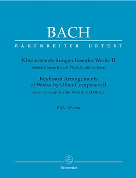 7 Concertos After Vivaldi & Others Bk 2 by Bach Johann Sebastian for Piano