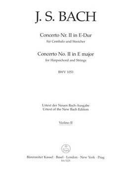 Concerto for Harpsichord and Strings Nr. 2 E major BWV 1053 by Bach Johann Sebastian for