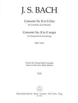 Concerto for Harpsichord and Strings Nr. 2 E major BWV 1053 by Bach Johann Sebastian for