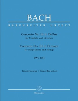 Concerto #3 BWV 1054 for Harpsichord and Piano by Bach Johann Sebastian for 2 Piano 4 Hands