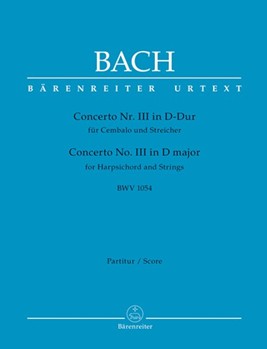 Concerto for Harpsichord and Strings Nr. 3 D major BWV 1054 by Bach Johann Sebastian for Harpisc.-s